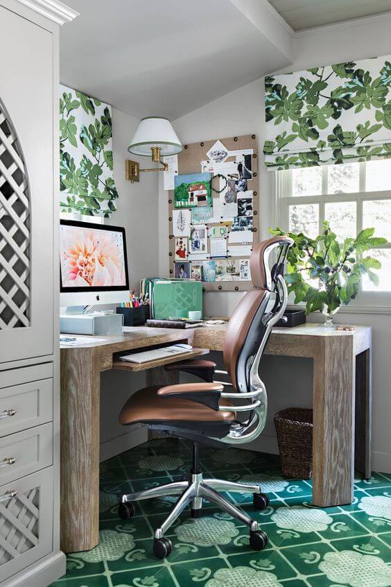 eclectic modern home office