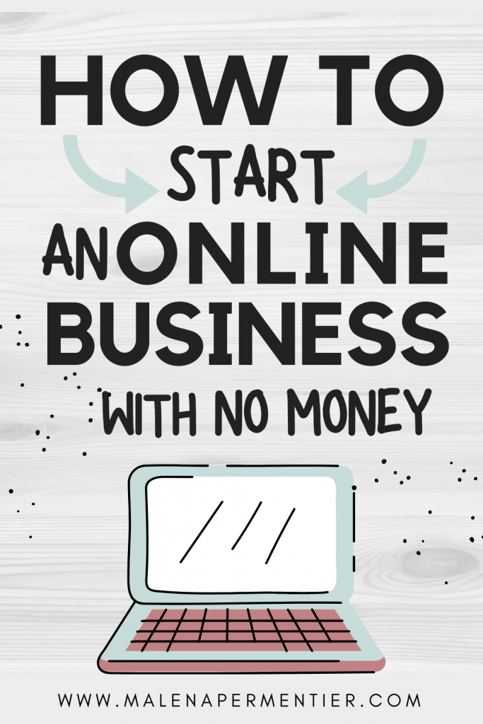 how to start an online business with no money