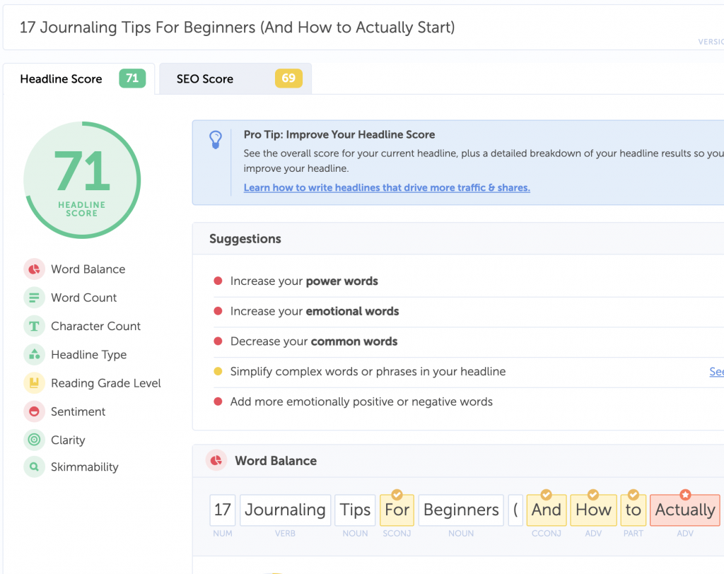 coschedule headline analyzer