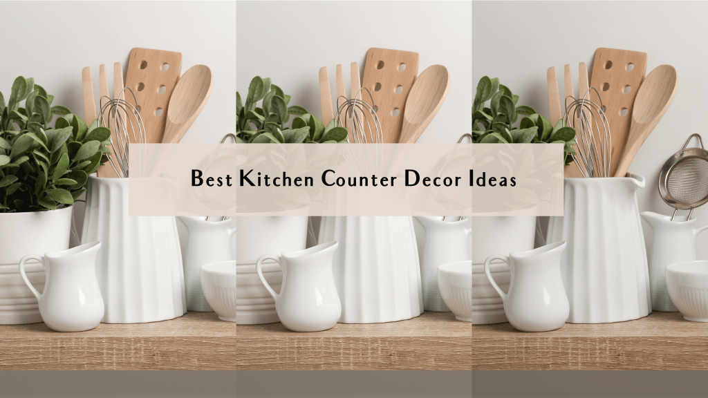 modern kitchen counter decor