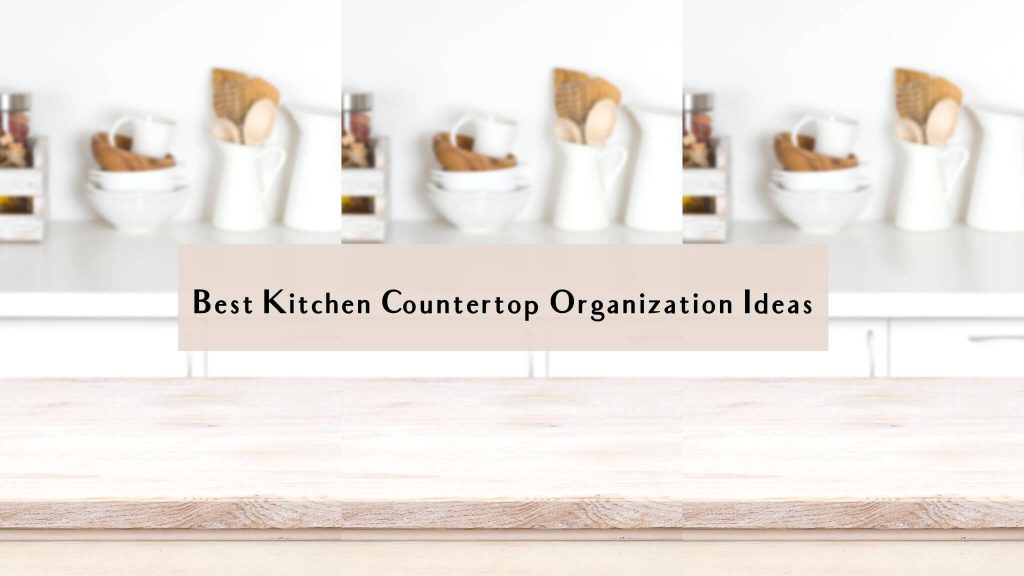 small kitchen counter organization