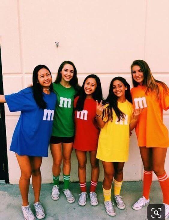 m&ms college halloween costumes for groups