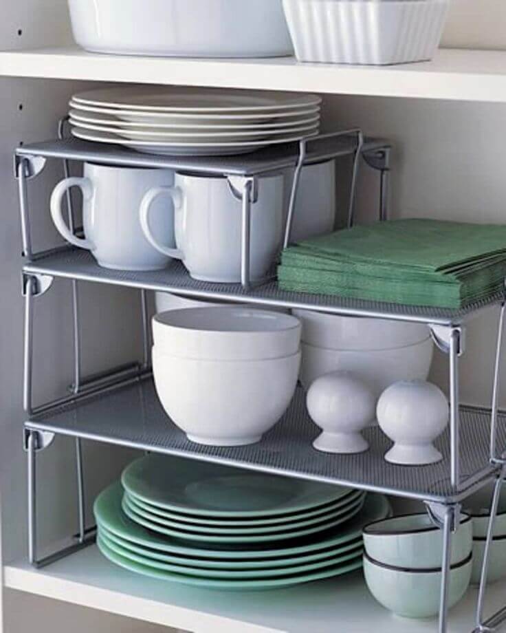 plate rack cabinet organizer