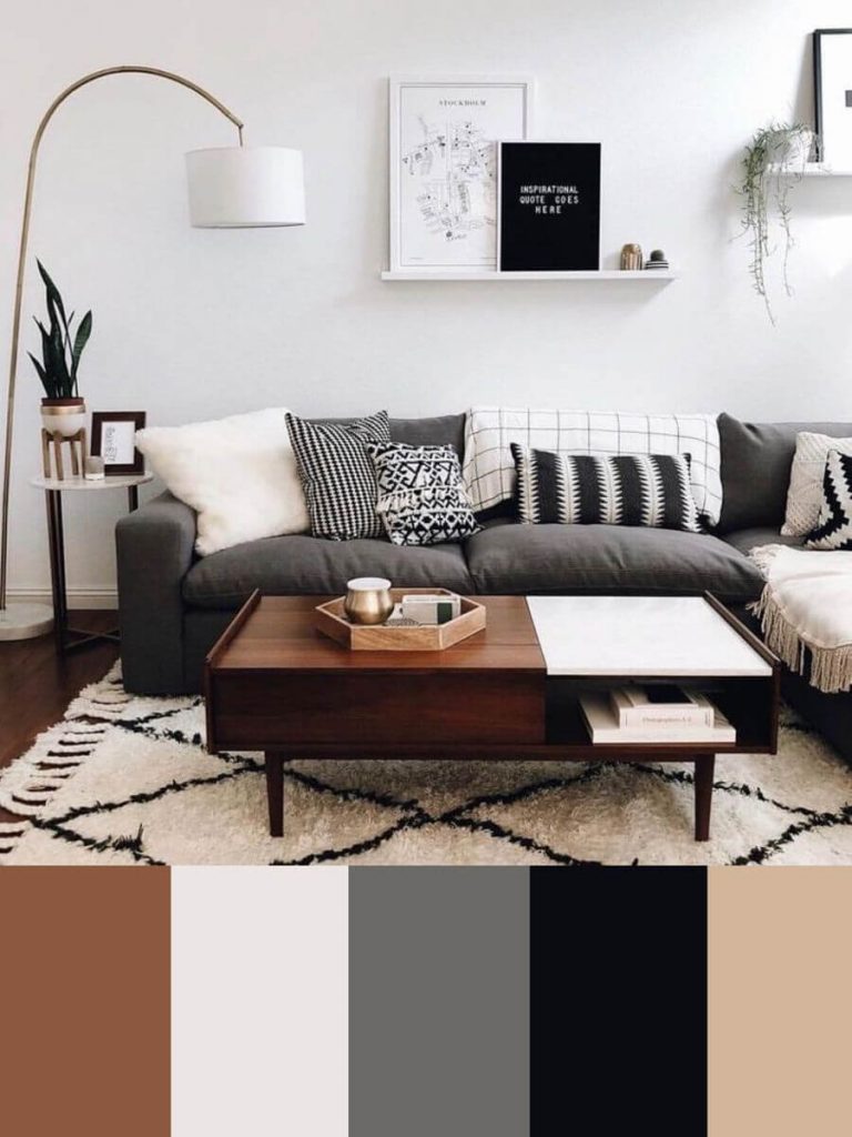 neutral color scheme for living room