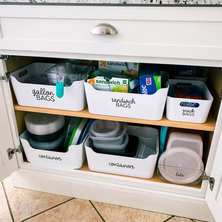 under kitchen sink organization ideas