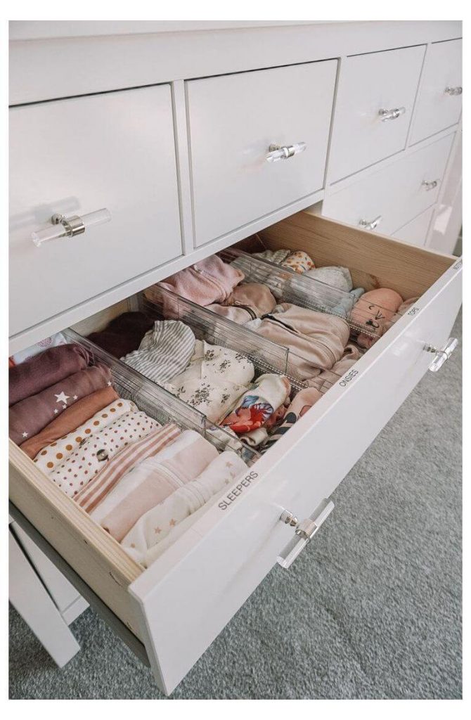 adjustable organizer nursery drawer