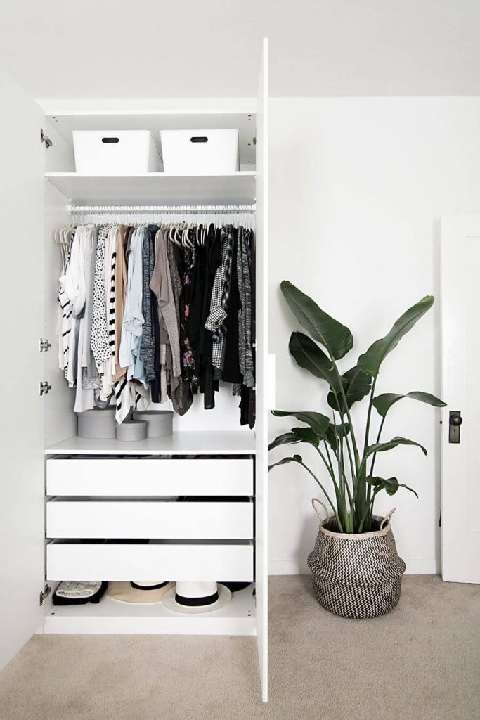 clothing storage ideas for small bedrooms