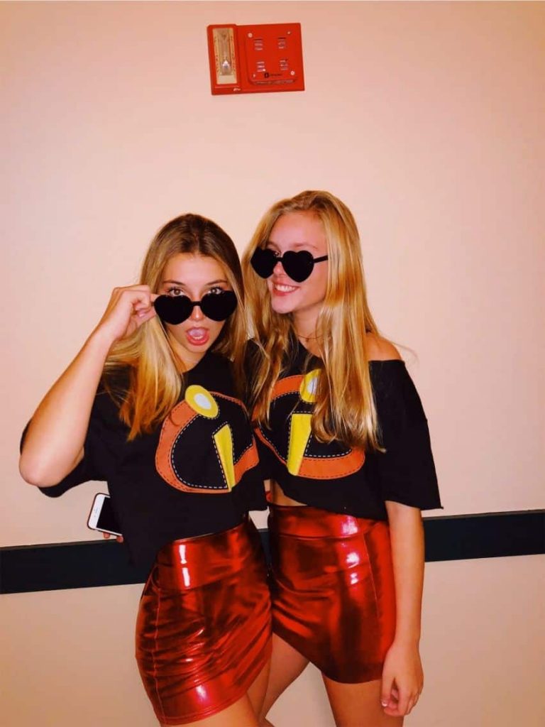 College Girl Duo Halloween Costumes