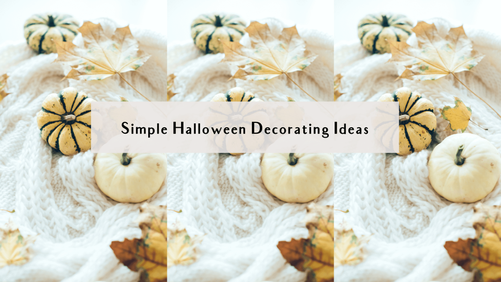 simple halloween decor